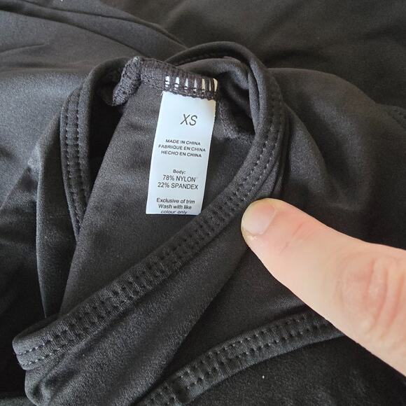 Vertvie Sleeveless Flare Jumsuit Women's XS Black Backless Bodycon Seamless NWT - Picture 5 of 16